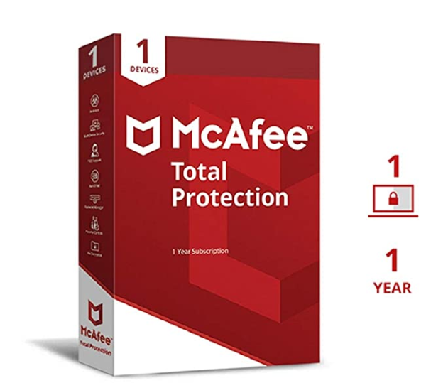 McAfee Total Protection 1 User 1 Year