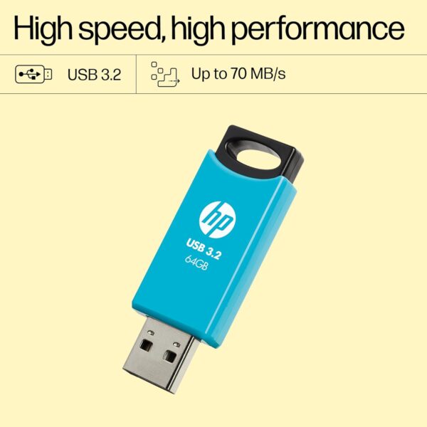 HP 712w 32GB USB 3.2 Flash Drive- Blue - Image 3