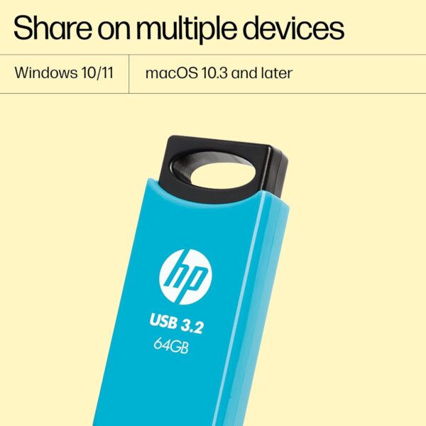 HP 712w 32GB USB 3.2 Flash Drive- Blue - Image 2