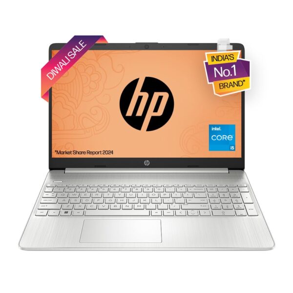 HP 15 Core i5 12th Gen (8GB RAM/512GB SSD/FHD/Windows 11/MS Office/Backlit Keyboard/15.6" (39.6cm)/Silver/1.59 kg)