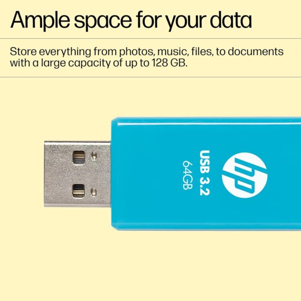 HP 712w 32GB USB 3.2 Flash Drive- Blue - Image 5