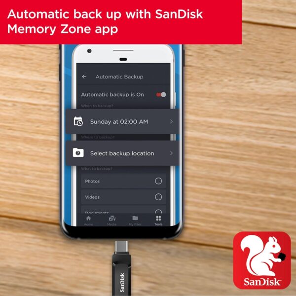 SanDisk Ultra Dual Drive Go USB Type- C, Navagio Bay, India, 400MB/s 128GB, Mobile Pendrive - Image 3