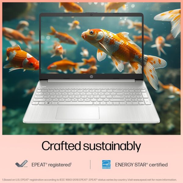 HP 15 Core i5 12th Gen (8GB RAM/512GB SSD/FHD/Windows 11/MS Office/Backlit Keyboard/15.6" (39.6cm)/Silver/1.59 kg) - Image 3